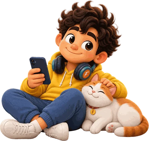 Fursat's mascot with a friend